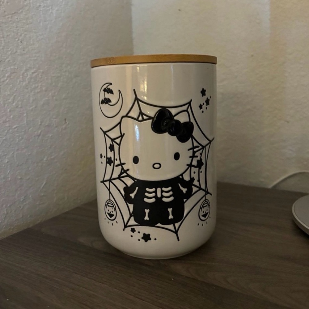 Hello Kitty Black and White Halloween Jar 2023